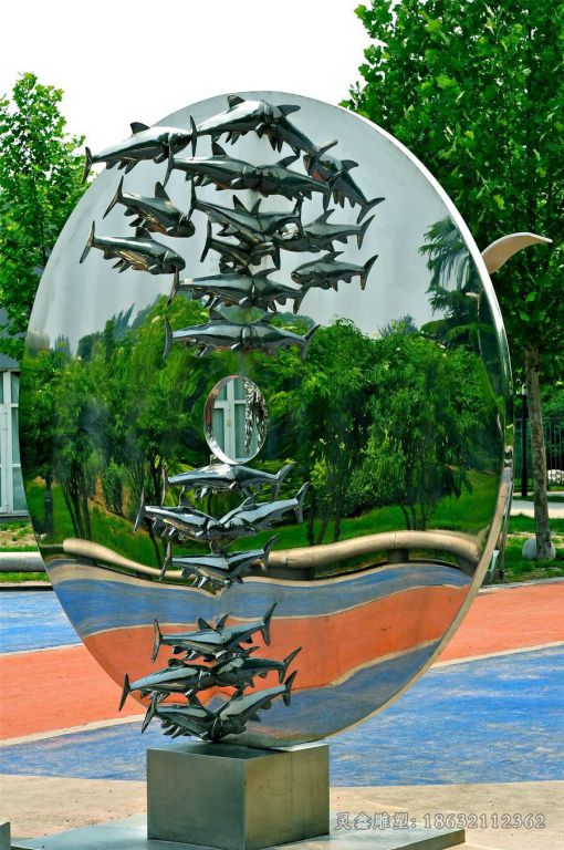 不锈钢鱼雕塑 (1)[3]