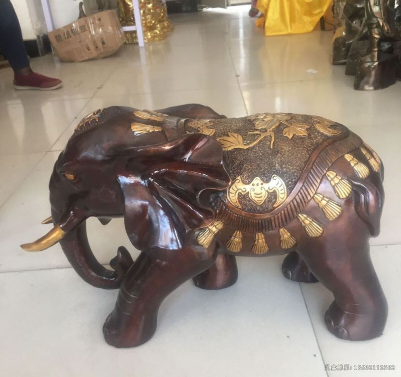 大象铜雕 (20)