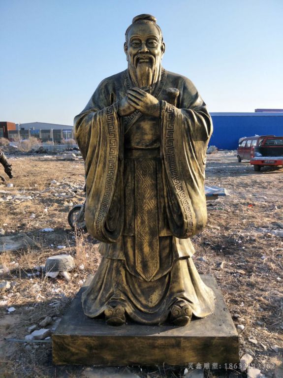 孔子城市景观铜雕 (52)