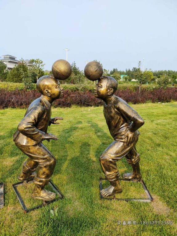 民俗文化儿童嬉戏铜雕