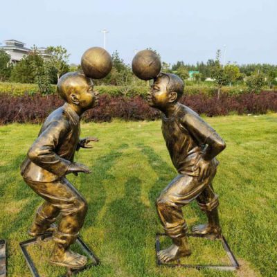 民俗文化儿童嬉戏铜雕