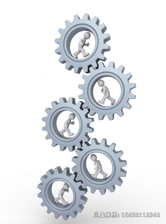 不锈钢齿轮城市雕塑