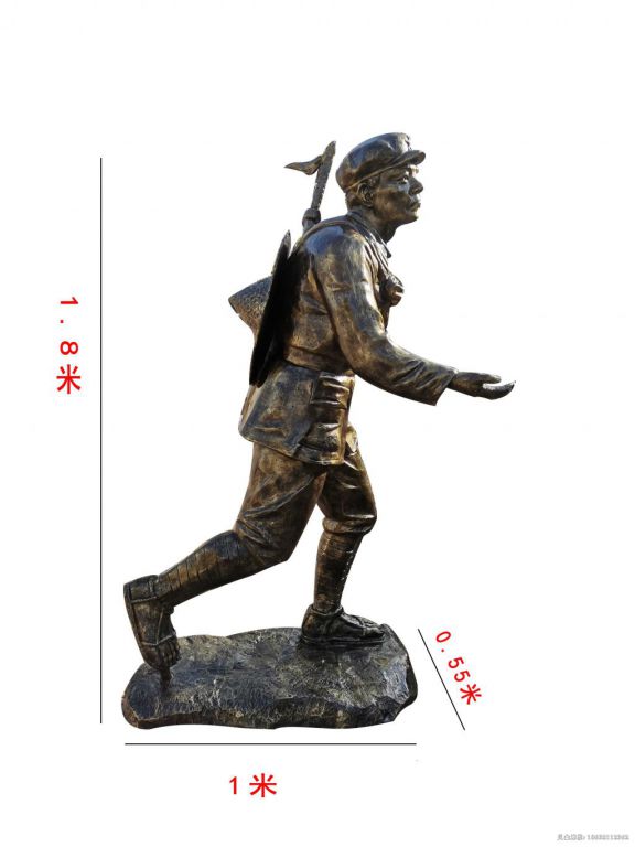 红军长征人物铜雕