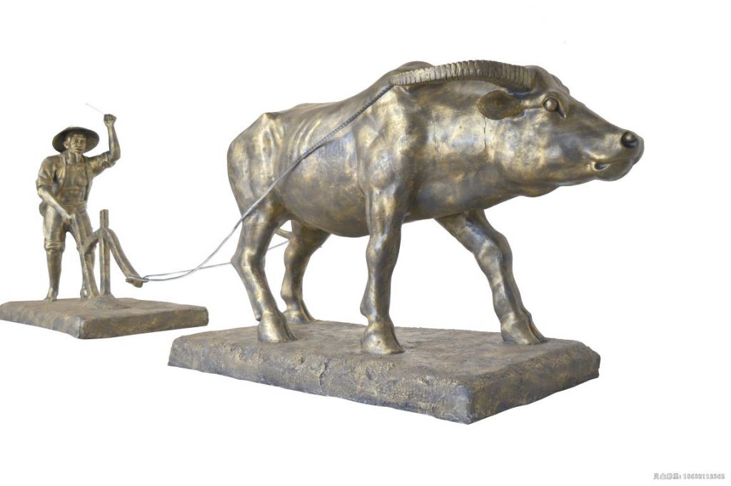 农耕文化耕地景观铜雕