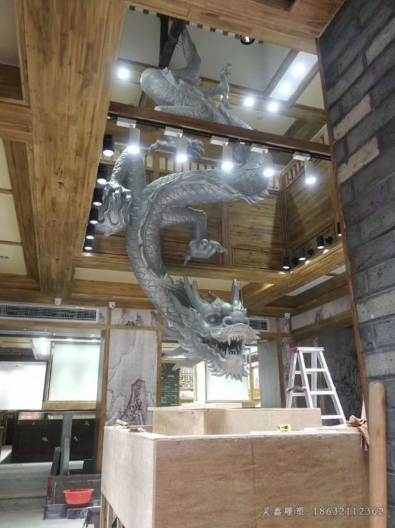 神兽龙景观铜雕