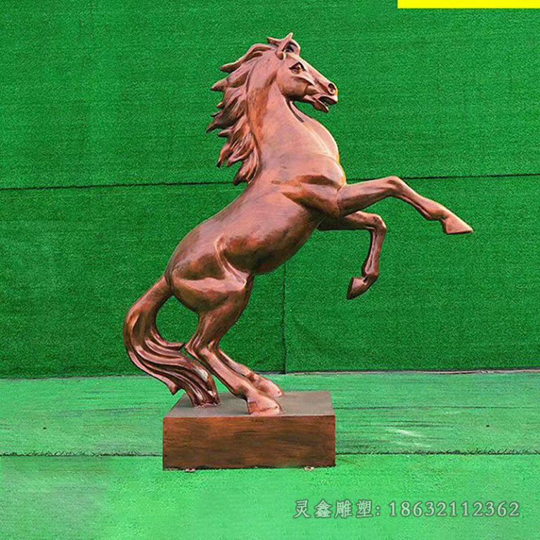飞马动物景观铜雕