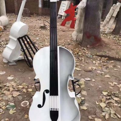 不锈钢小提琴景观铜雕