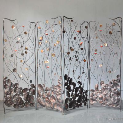 镂空屏风景观铜雕