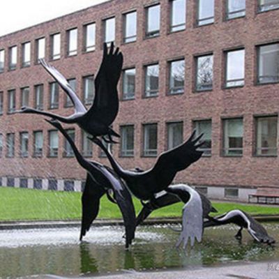 展翅大雁动物铜雕