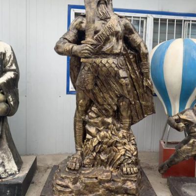 战神帝蚩尤人物铜雕