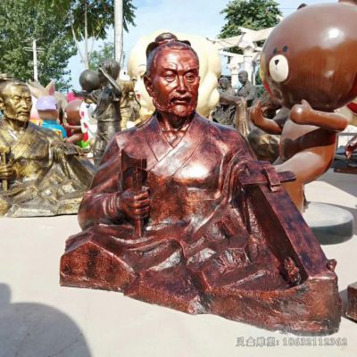 鲁班人物景观铜雕