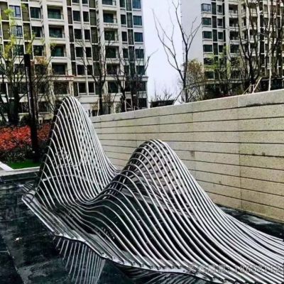 不锈钢假山景观雕塑