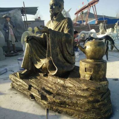 张仲景人物景观铜雕
