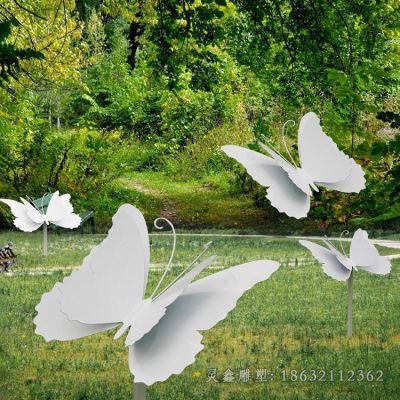 不锈钢蝴蝶动物雕塑