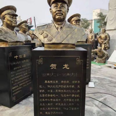 十大元帅胸像铜雕