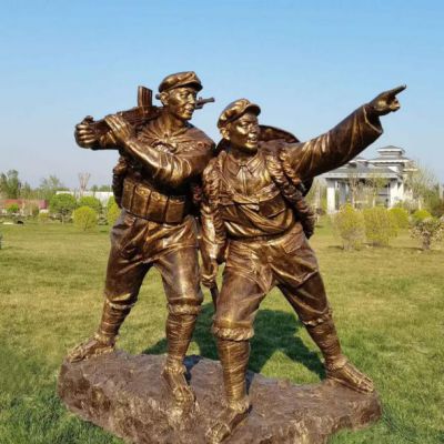 红军不怕远征难铜雕
